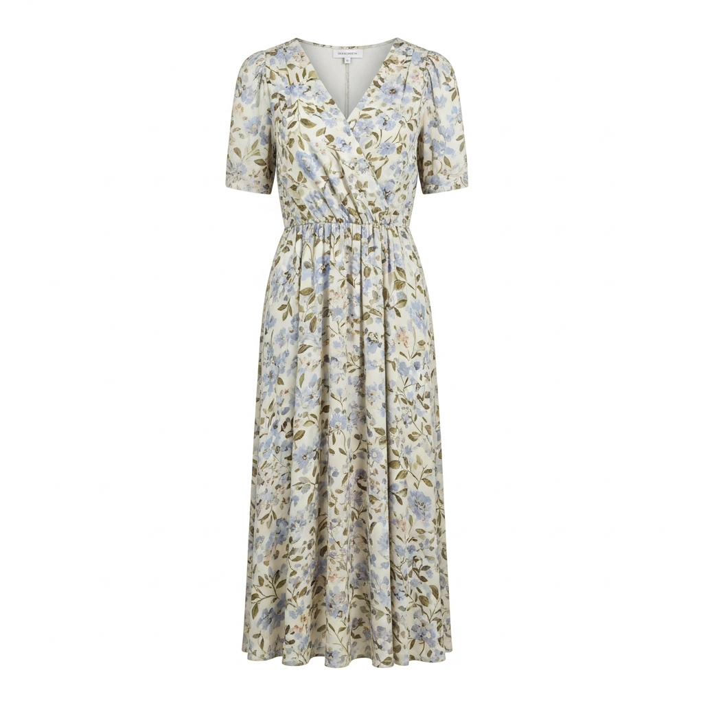 Elegant Floral Midi Dress
