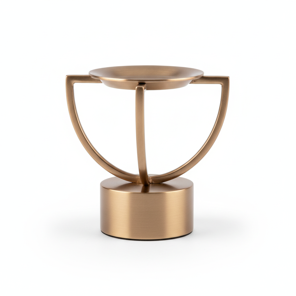 Bronze Pillar Candle Holder